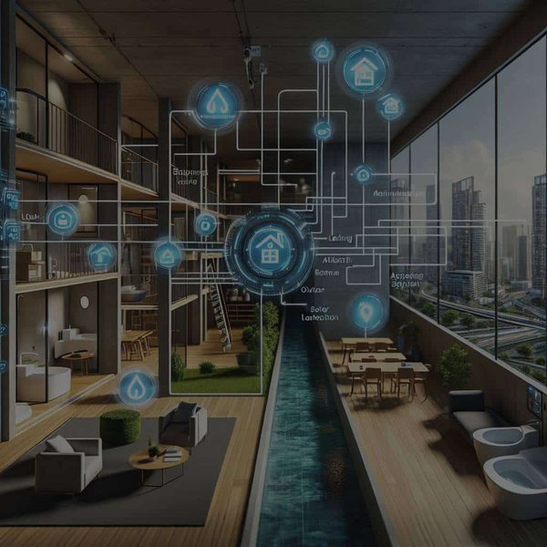 What's the role of smart sensors in preventing water leakages in urban apartment complexes?